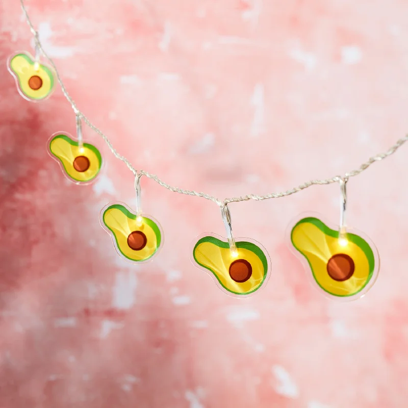 Battery - Operated String Lights for Indoor Use12 Avocado Fairy Lights