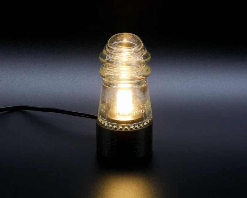 Adjustable Industrial Lighting for Flexible IlluminationHemingray-9 Glass Insulator Lamp, Industrial Lighting, Man Cave Decor