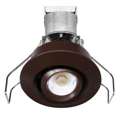 LED String Lights with Warm White GlowEnvision LED-MDL-1-ADJ-6W-30K-RD-BZ-12V 1" LV Round Gimbal Downlight: Mini-Line