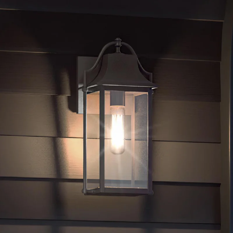 Corrosion - Resistant Industrial Lighting for Coastal FactoriesUQL1671 Vintage Outdoor Wall Sconce 14.75''H x 7''W, Estate Bronze Finish, Eastbourne Collection