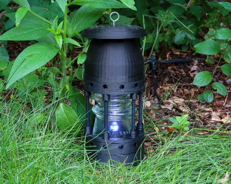 Adjustable Industrial Lighting for Flexible IlluminationThe Miner's Lamp - Low Voltage LED Landscape Light,12V AC/DC Lamp with "Hemingray-17, Glass Insulators, for Garden,Yard,Patio,Wall,Lawn,