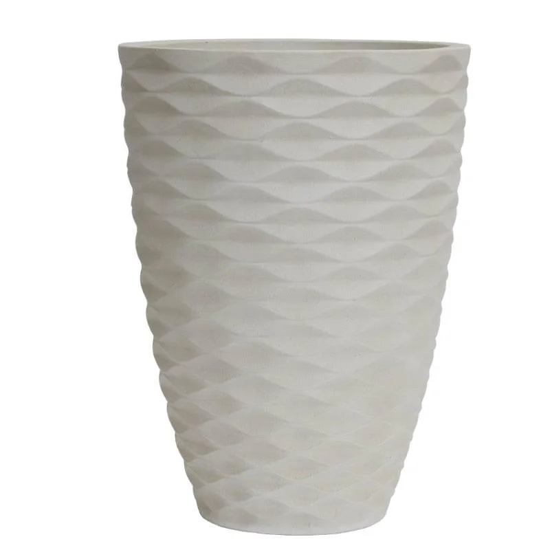 String Lights with Multicolored Bulbs for Festive OccasionsLightweight Bilbao Tall Planter - Cream - 14-inch