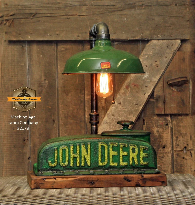 Industrial Area Lighting for Large Open SpacesSteampunk Industrial / Antique John Deere "A" Farm Tractor Radiator / Lamp / #2179 sold