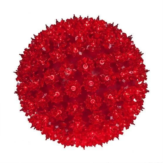 Color - Changing LED String Lights for Christmas DecorBright Light Sphere 6" Red