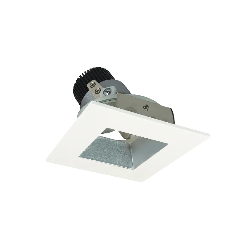 Color - Changing LED String Lights for Christmas DecorNora Lighting NIO-4SDSQ30XHZMPW/10 4" Iolite LED Square Adjustable Reflector With Square Aperture, 1000lm / 14W, 3000K - Haze Reflector / Matte Powder White Flange
