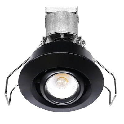String Lights with Edison Bulbs for Rustic AmbianceEnvision LED-MDL-1-ADJ-6W-30K-RD-BLK-12V 1" LV Round Gimbal Downlight: Mini-Line