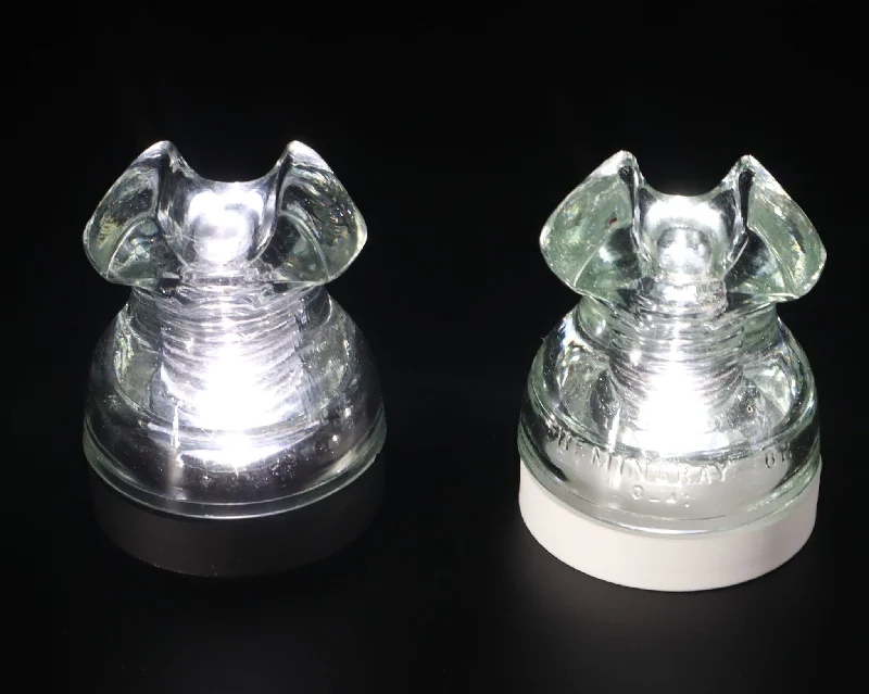 Industrial Ceiling - Mounted Lighting for Assembly PlantsBattery Powered Lamp Base for "Hemingray-62" Glass Insulators