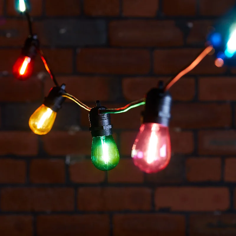 Solar - Powered String Lights for Energy - Saving BackyardsUltimate Connect 90m 180 Multi Coloured Connectable Festoon Lights Black Cable Solar - Powered String Lights for Energy - Saving BackyardsUltimate Connect 90m 180 Multi Coloured Connectable Festoon Lights Black Cable