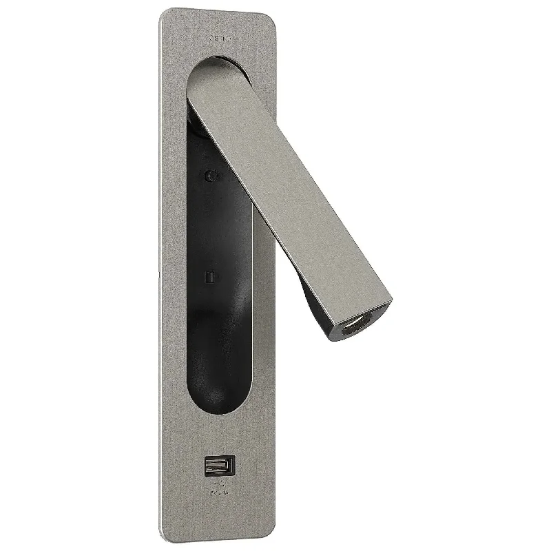Keta Recessed Reading Light with USB Port