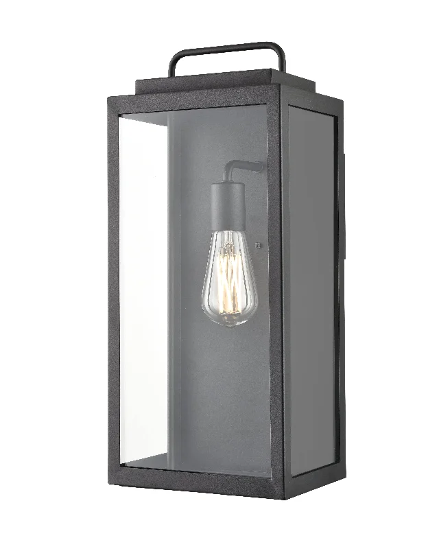 Explosion - Proof Industrial Lighting for Hazardous LocationsGallatin Outdoor Wall Sconce - Textured Black - Clear Glass - 19.2in. Height - E26 Medium Base