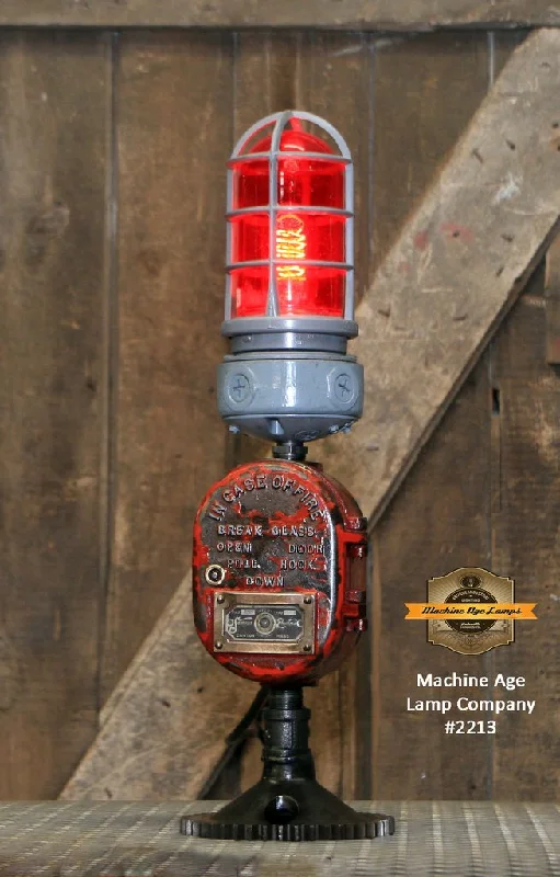 Industrial Lighting for Electronics ManufacturingSteampunk Industrial / Samson Fire Call Box / Fireman Police / Alarm / Lamp #2213 sold