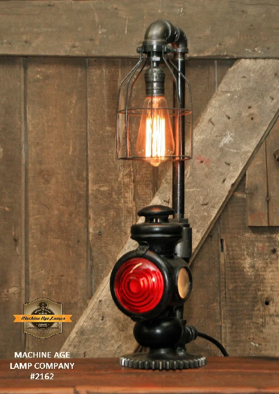 Industrial Exit Sign Lighting for Quick EvacuationSteampunk Industrial / Antique Ford Model T Taillight / Automotive  / Lamp #2162 sold