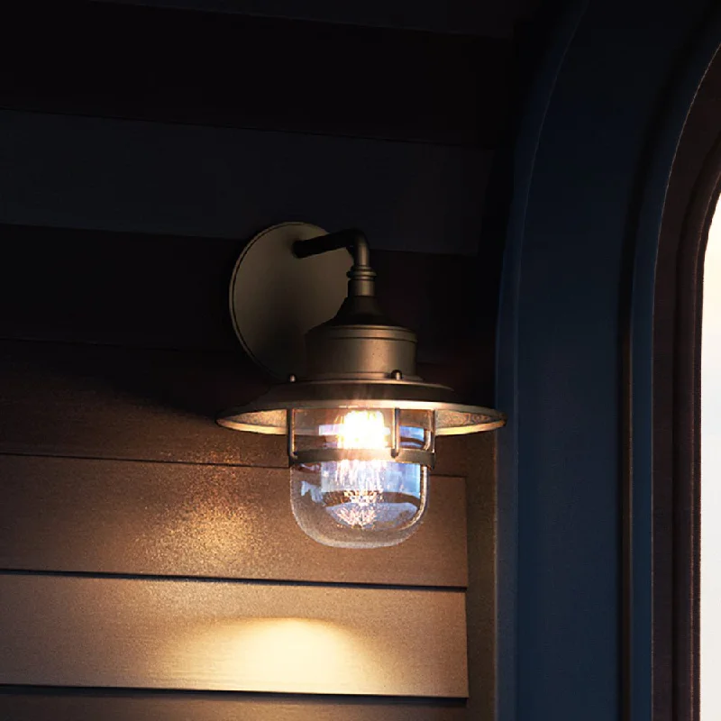 Industrial Ceiling - Mounted Lighting for Assembly PlantsUEX1080 Farmhouse Outdoor Wall Sconce 10''H x 9''W, Oil Rubbed Bronze Finish, Belvidere Collection