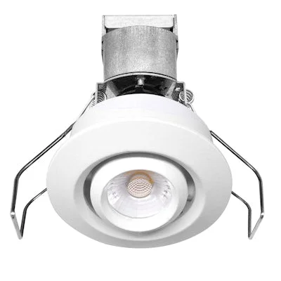 Solar - Powered String Lights for Energy - Saving BackyardsEnvision LED-MDL-1-ADJ-6W-30K-RD-WH-12V 1" LV Round Gimbal Downlight: Mini-Line