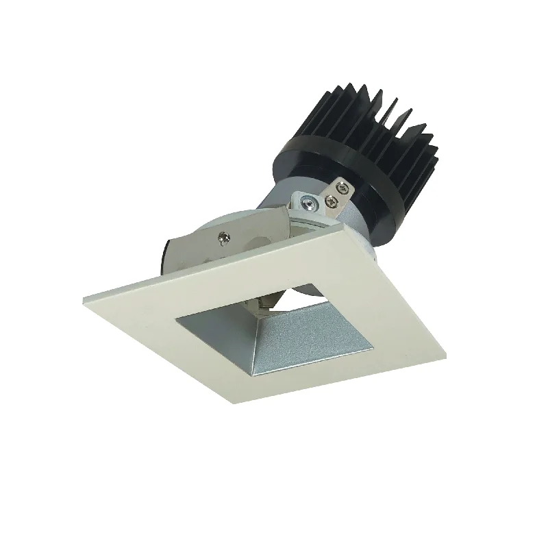 String Lights for Wedding ReceptionsNora Lighting NIO-4SDSQ30XHW/HL 4" Iolite LED Square Adjustable Reflector With Square Aperture, 1500lm/2000lm (varies by housing), 3000K - Haze Reflector / White Flange