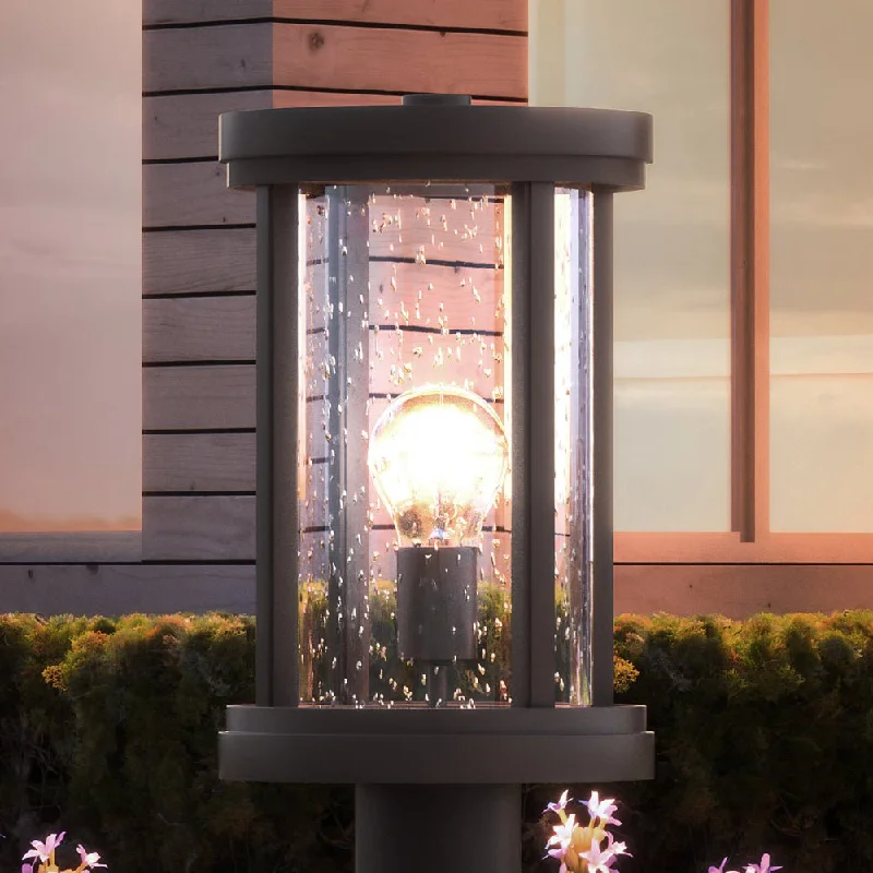 Corrosion - Resistant Industrial Lighting for Coastal FactoriesUEX1044 Nautical Outdoor Post Light 15''H x 8''W, Oil Rubbed Bronze Finish, Rockland Collection