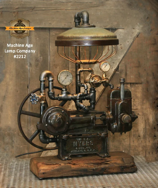 Explosion - Proof Industrial Lighting for Hazardous LocationsSteampunk Industrial Lamp / Machine Age Lamp / Pump / Farm / Barnwood / Steam Gauge / Lamp #2212 sold