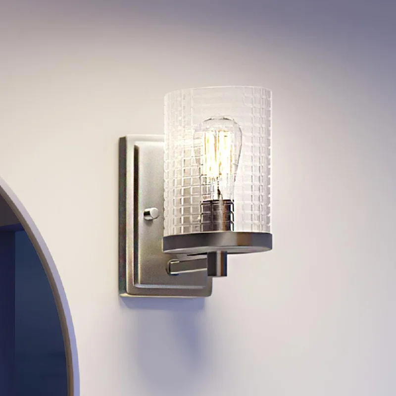 Energy - Efficient Industrial Lighting for Cost - SavingsUHP3620 Traditional Bath Vanity Light, 7.75"H x 4.5"W, Brushed Nickel Finish, Bismarck Collection