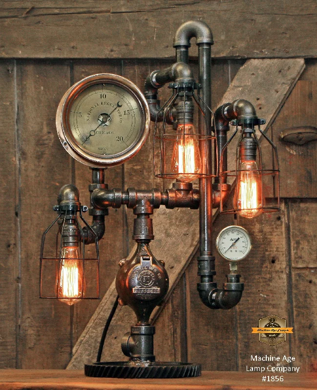 High - Bay LED Industrial Lighting for WarehousesSteampunk Industrial / Steam Gauge / National Regulator Company / Chicago / Lamp #1856 sold