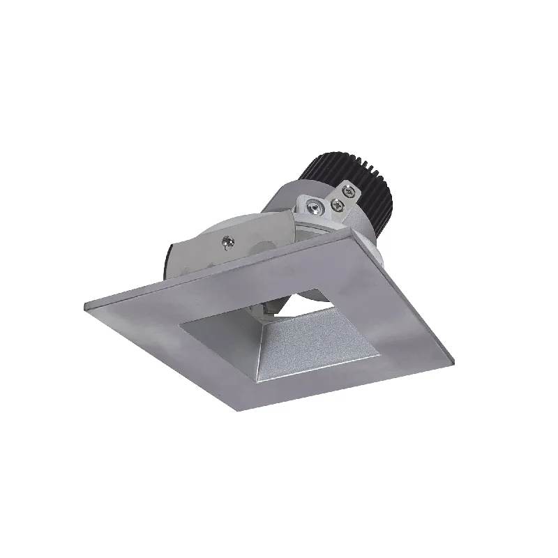 String Lights for Porch LightingNora Lighting NIO-4SDSQ35XHN/10 4" Iolite LED Square Adjustable Reflector With Square Aperture, 1000lm / 14W, 3500K  - Haze Reflector / Natural Metal Flange
