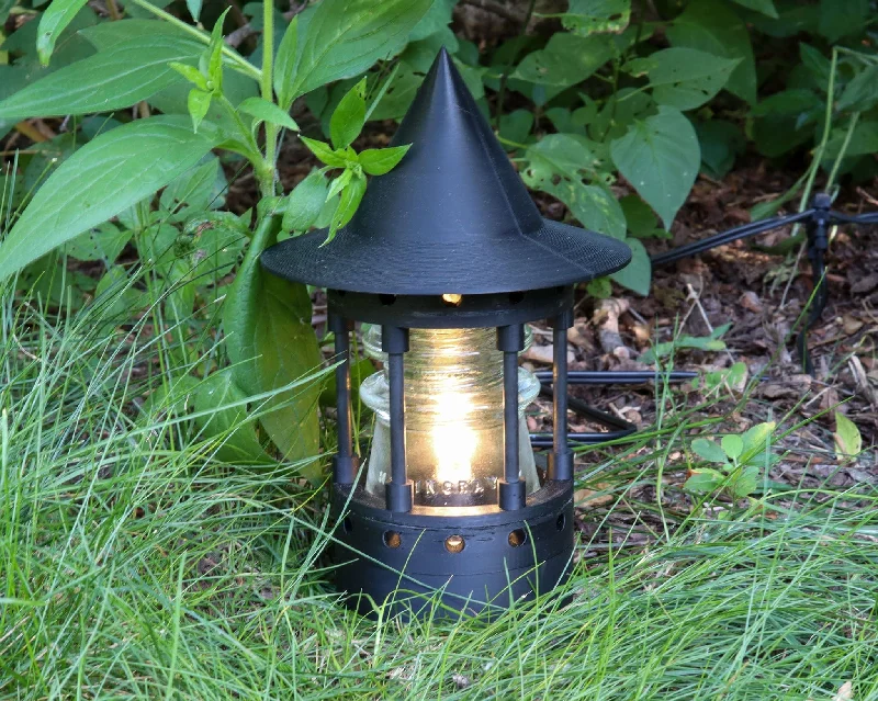 Industrial Lighting for Pharmaceutical ManufacturingThe Witch Tower - Low Voltage LED Landscape Light,12V AC/DC Lamp with "Hemingray-17, Glass Insulators, for Garden,Yard,Patio,Wall,Lawn,