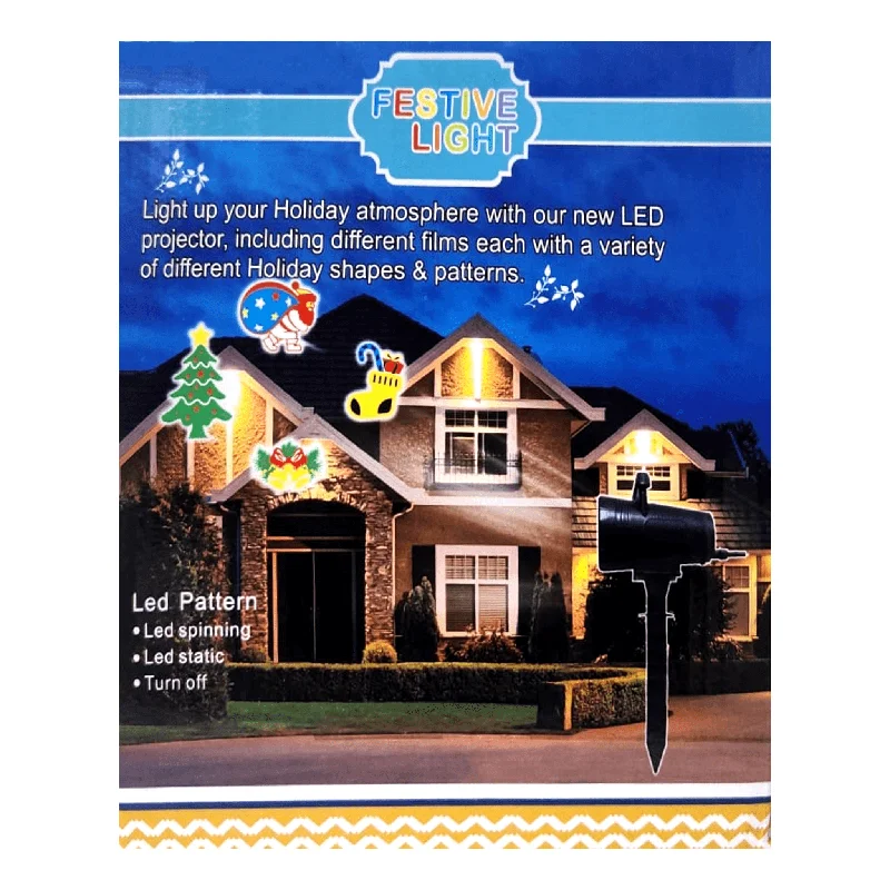 Color - Changing LED String Lights for Christmas DecorProjector Festive Lights - Valentine's Day, 4th of July & Christmas