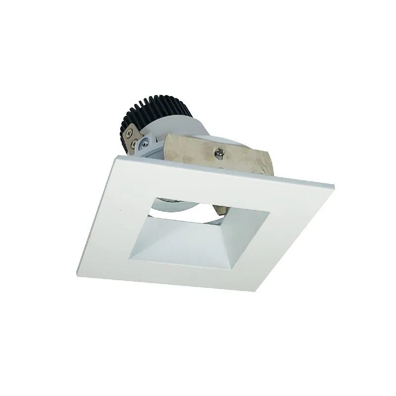 String Lights with Multicolored Bulbs for Festive OccasionsNora Lighting NIO-4SDSQ35QMPW 4" Iolite LED Square Adjustable Reflector With Square Aperture, 10-Degree Optic, 800lm / 12W, 3500K - Matte Powder White Reflector / Matte Powder White Flange