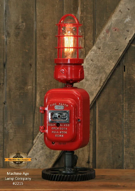Durable Industrial Lighting for Harsh EnvironmentsSteampunk Industrial / Antique Fire Call Box / 1925 Samson / Fireman / Gear / Lamp #2215 sold