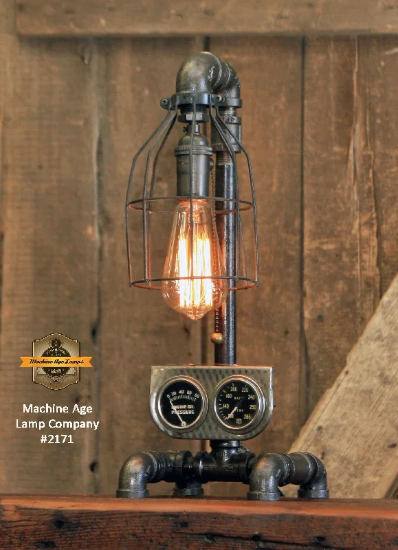 Energy - Efficient Industrial Lighting for Cost - SavingsSteampunk Industrial Machine Age Lamp / Steweart Warner / Automotive / #2171