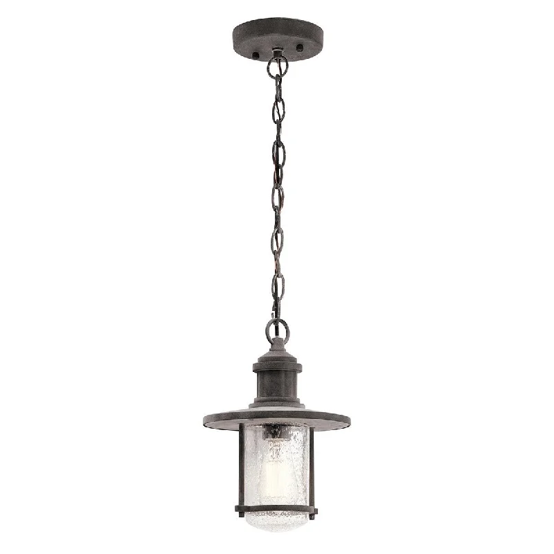 Riverwood Chain Lantern - Weathered Zinc IP44 E27