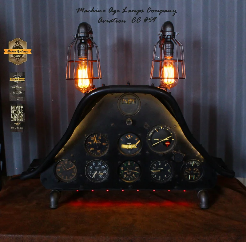 Dust - Resistant Industrial Lighting for Dirty WorkspacesAirplane / Aviation / North American Aviation T-6 Texan Instrument Control Panel Lamp / #cc59