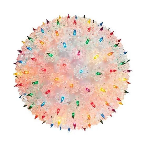 String Lights for Porch LightingBright Light Sphere 6" Multi-Colored
