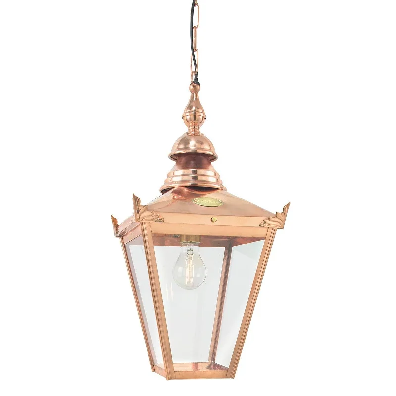 Chelsea 1 Light Chain Lantern - Copper IP44 E27
