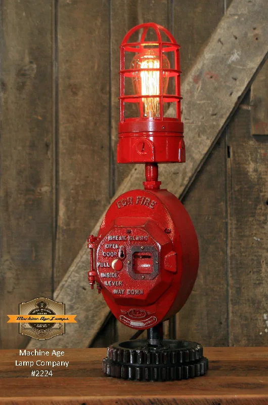 Explosion - Proof Industrial Lighting for Hazardous LocationsSteampunk Industrial Machine Age Lamp / Fireman / Police / Antique Call box / Alarm / Lamp #2224