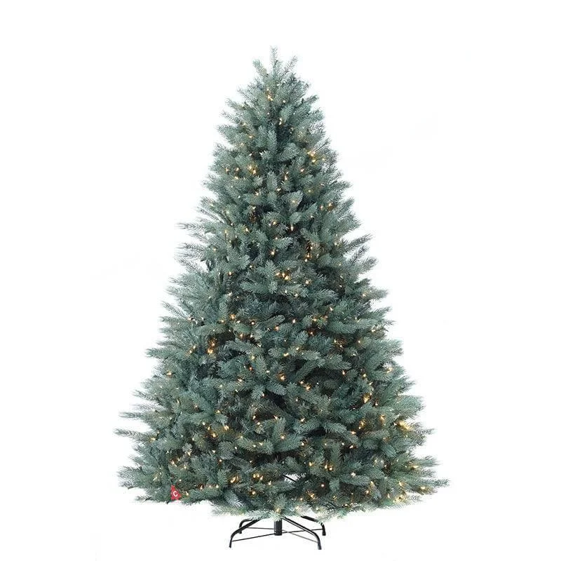 String Lights for Hotel Courtyard LightingKensington Blue Fir Warm White LED Lights 7.5 Ft.