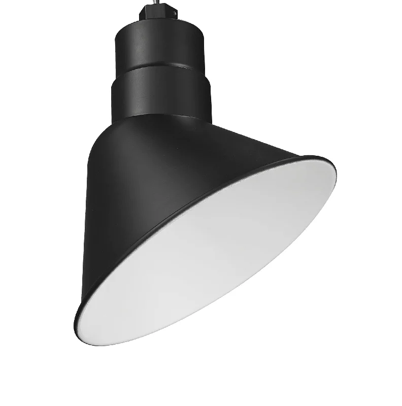 Industrial Exit Sign Lighting for Quick Evacuation10in. Integrated LED Angle Shade - Satin Black - 11W - 3000K