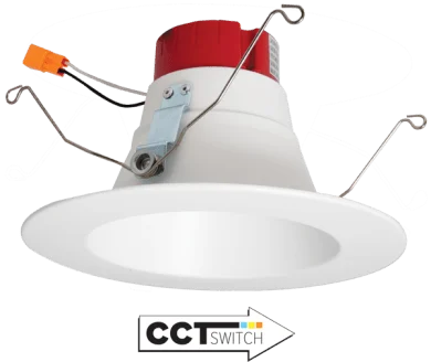 String Lights for Restaurant Outdoor SeatingElco 120V 15W 5"/6" LED Deep Inserts Downlight with 5-CCT Switch - 1000 Lumens