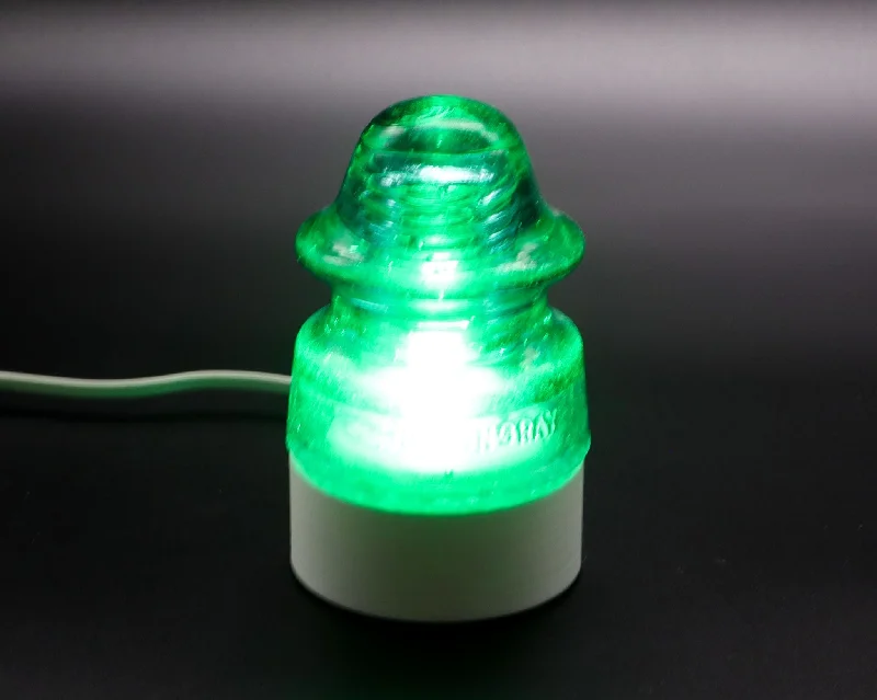 Industrial Lighting for Woodworking FactoriesLamp Base for "Hemingray-20, Petticoat" Glass Insulators, Industrial Lighting, Man Cave Decor