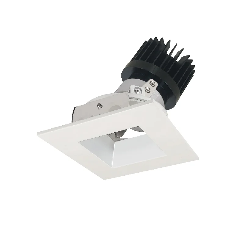 String Lights for Nursery Room DecorNora Lighting NIO-4SDSQ30XMPW/HL 4" Iolite LED Square Adjustable Reflector With Square Aperture, 1500lm/2000lm (varies by housing), 3000K - Matte Powder White Reflector / Matte Powder White Flange