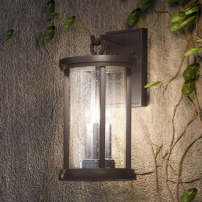 Industrial Lighting for Woodworking FactoriesUEX1042 Nautical Outdoor Wall Sconce 18''H x 10''W, Oil Rubbed Bronze Finish, Rockland Collection