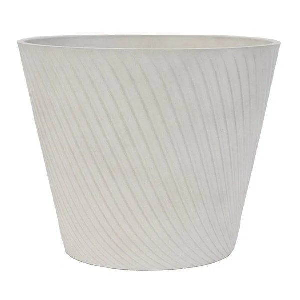 Solar - Powered String Lights for Energy - Saving BackyardsLightweight Mediterranean Planter - Sand White - 15-inch