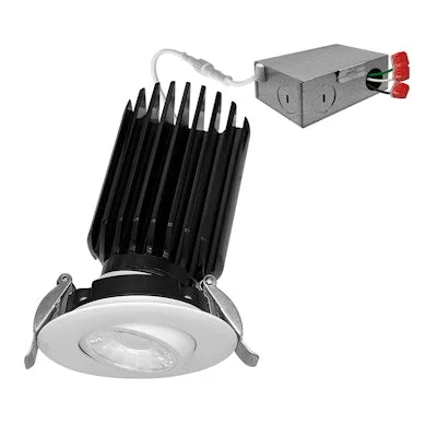 String Lights for DIY Home Decor ProjectsEnvision LED-DLJBX-ADJ-3-12W-5CCT-WH-R 3" Gimbal Downlight: SnapTrim-Line - White