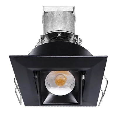 Waterproof String Lights for Patio DecorEnvision LED-MDL-1-ADJ-6W-30K-SQ-BLK-12V 1" LV Square Gimbal Downlight: Mini-Line