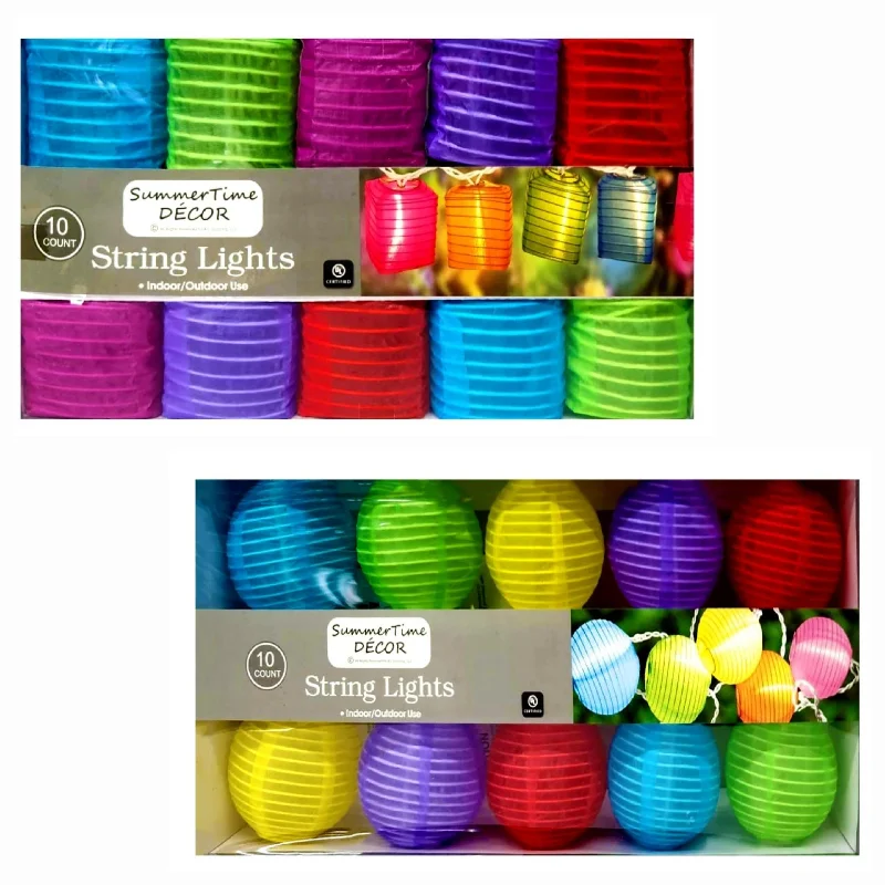 String Lights for Restaurant Outdoor SeatingMini Lantern String Lights 7.5FT