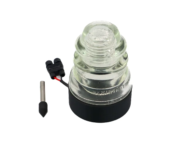 Adjustable Industrial Lighting for Flexible IlluminationSet of 40 Glass Insulator Low Voltage LED Landscape Lights, for Garden, Yard, Patio, Wall, Lawn