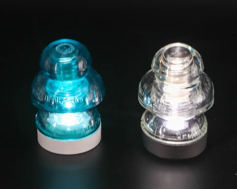 Durable Industrial Lighting for Harsh EnvironmentsBattery Powered Lamp Base for "Hemingray-50" Glass Insulators