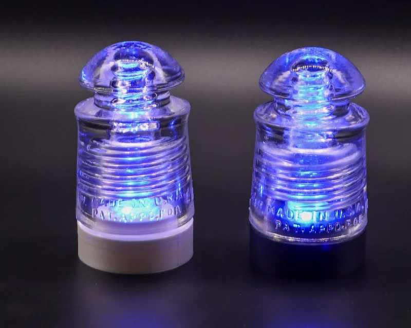 Corrosion - Resistant Industrial Lighting for Coastal FactoriesBattery Powered Lamp Base for "PYREX C17" Glass Insulators, Industrial Lighting, Man Cave Deco