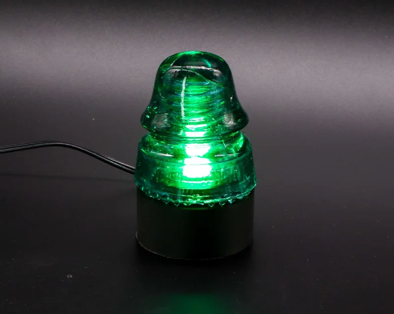 Industrial Lighting for Furniture FactoriesLamp Base for "Brookfield CD 162" Glass Insulators, Industrial Lighting, Man Cave Decor