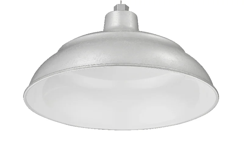 Color - Tunable Industrial Lighting for Special Applications17in. Integrated LED Warehouse Shade - Painted Galvanized - 11W - 3000K