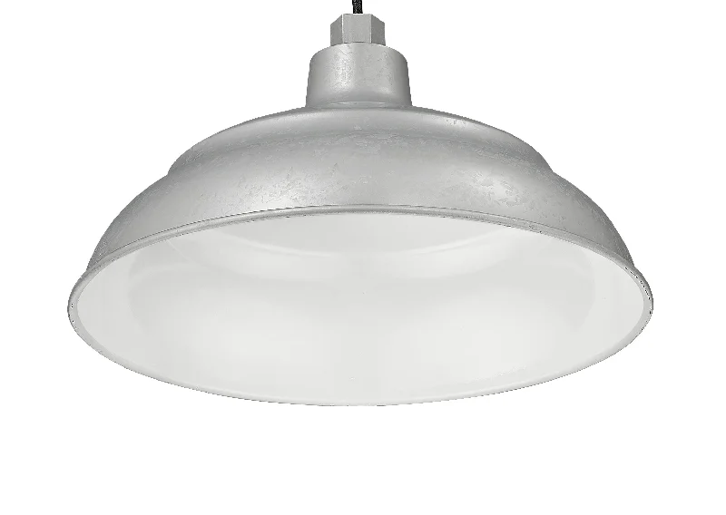 Industrial Ceiling - Mounted Lighting for Assembly Plants14in. Integrated LED Warehouse Shade - Painted Galvanized - 11W - 3000K